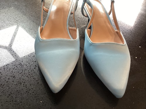 Ladies powder blue silk - ladies,