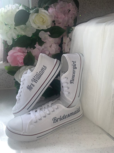 Personalised wedding trainers - personalised,