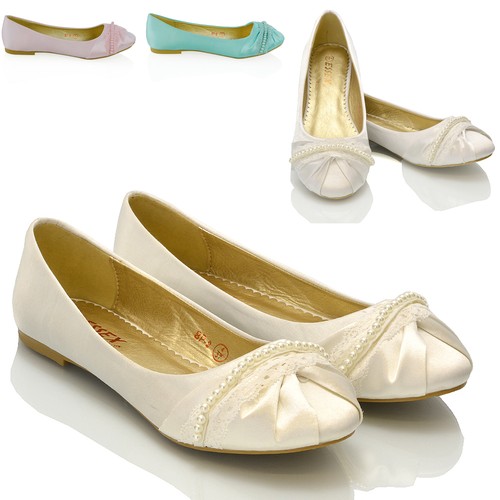 Womens bridal shoes ballerina - womens,