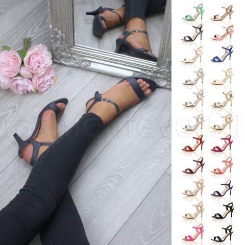Womens ladies mid high heel - high,