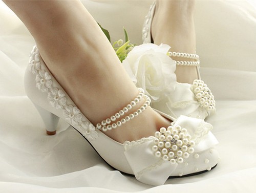 Lace bride wedding - , shoes
