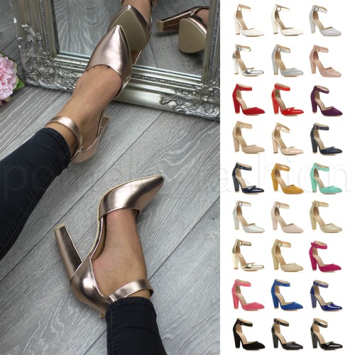 Womens ladies block high heel - womens,