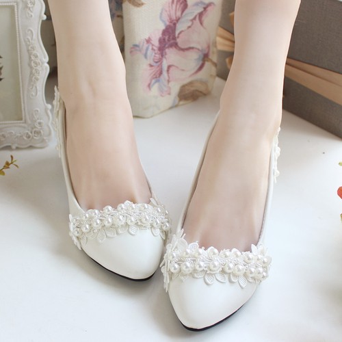 Cream pearl flower wedding - pearl,