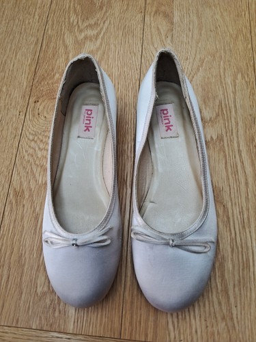 Pink brand ivory satin low - pink,