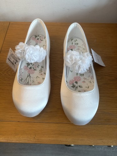 Next white satin flat - next,