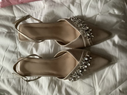 Cream satin bridesmaid - cream,